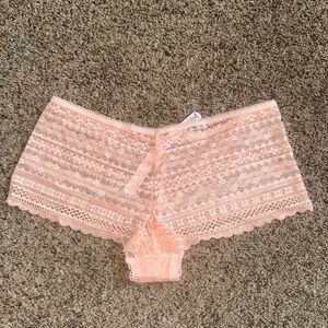 Victoria's Secret Lace Boyshorts in Blush